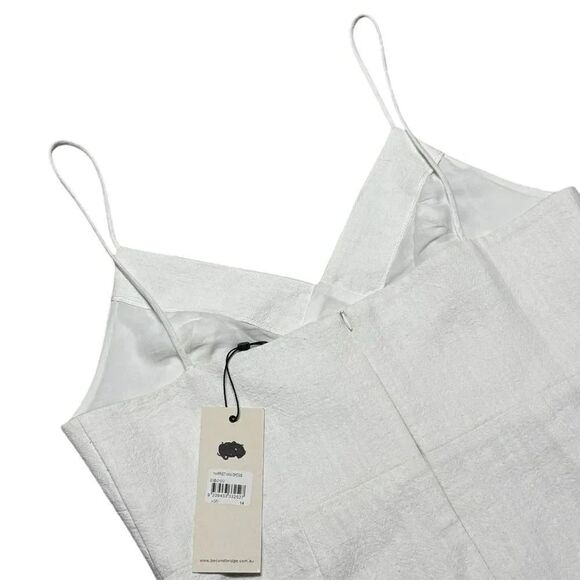 NWT women’s BEC & BRIDGE Harriet ivory cut Mini cotton Dress size 10 - Picture 6 of 11
